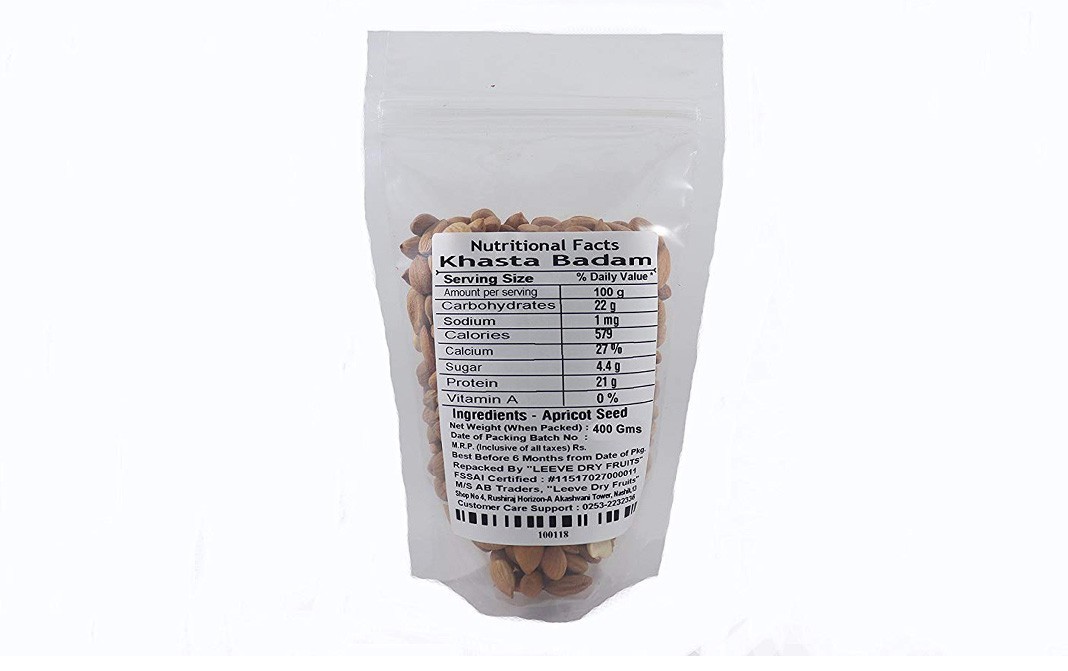 Leeve Dry fruits Khasta Badam    Pack  400 grams